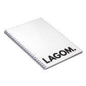 LAGOM. Notizbuch Notizblock (Rechte Seite)