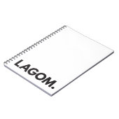 LAGOM. Notizbuch Notizblock (Linke Seite)