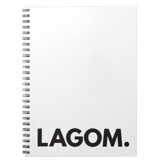 LAGOM. Notizbuch Notizblock (Vorderseite)