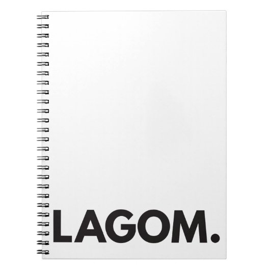 LAGOM. Notizbuch Notizblock (Vorderseite)