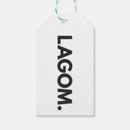 LAGOM. Schwarz und Weiß Geschenkanhänger