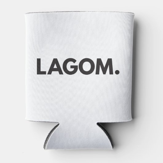 LAGOM. Schwarz-Weiß-Dose-Kühler Dosenkühler (Vorderseite)