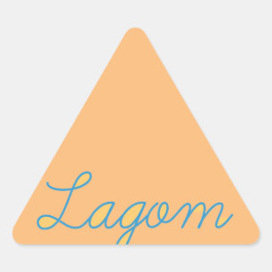 Lagom Schweden Dreieckiger Aufkleber