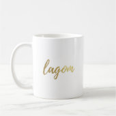 Lagom skandinavische Goldfolien-Kaffee-Tasse Kaffeetasse (Links)