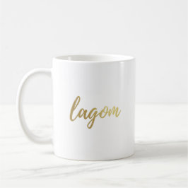 Lagom skandinavische Goldfolien-Kaffee-Tasse Kaffeetasse
