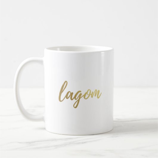 Lagom skandinavische Goldfolien-Kaffee-Tasse Kaffeetasse (Links)
