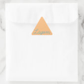 Lagom Sweden Dreieckiger Aufkleber (Tasche)