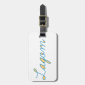 Lagom Sweden Gepäckanhänger (Vorderseite vertikal)