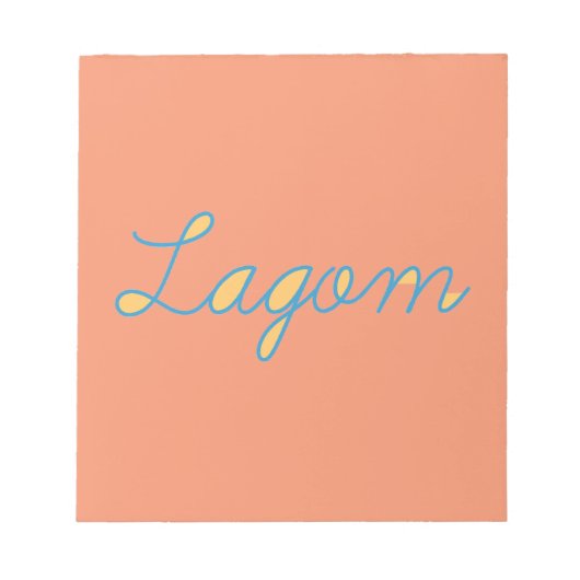 Lagom Sweden Notizblock (Vorderseite)