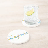 Lagom Sweden Sandstein Untersetzer (Seite)