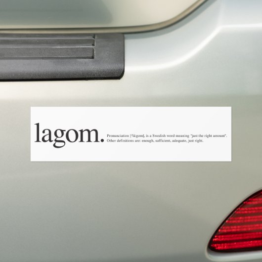 Lagom Wiki Autoaufkleber (Auf Auto)