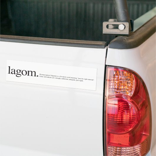 Lagom Wiki Autoaufkleber (Auf Lkw)
