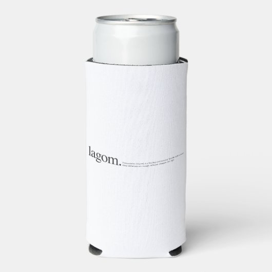 Lagom Wiki Can Cooler Selters Dosenkühler (Seltzer Vorderseite)