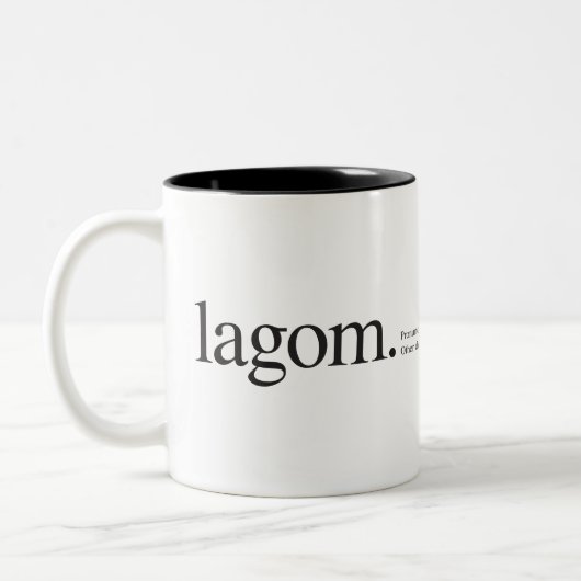 Lagom Wiki Zweifarbige Tasse (Links)