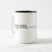 Lagom Wiki Zweifarbige Tasse (Vorderseite Links)