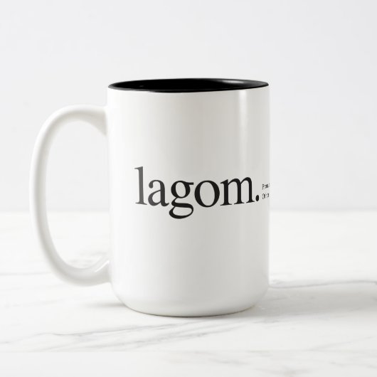 Lagom Wiki Zweifarbige Tasse (Links)
