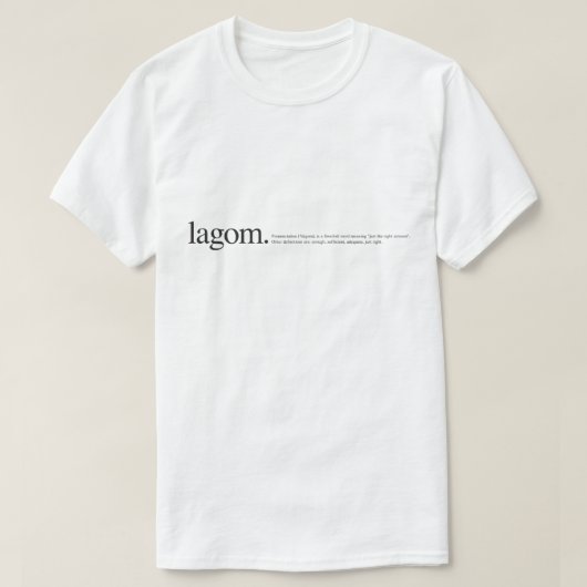 LagomWiki-T - Shirt (Design vorne)