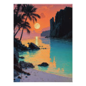 Lagoon bei Sunset Poster (Vorderseite)