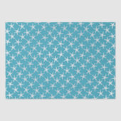 Lagoon Blue Starfish Musterteppichpapier Seidenpapier (Vorderseite)