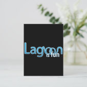 Lagoon is Fun Logo Postkarte (Stehend Vorderseite)