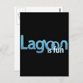Lagoon is Fun Logo Postkarte (Vorne/Hinten)