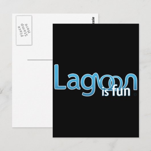 Lagoon is Fun Logo Postkarte (Vorne/Hinten)