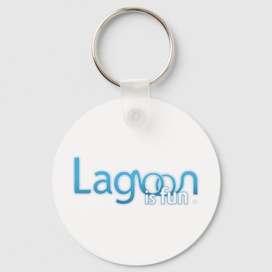 Lagoon is Fun Logo Schlüsselanhänger (Vorderseite)