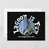 Lagoon ist Spaß - Kolossus Dunkel Postkarte (Vorne/Hinten)