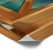 Lagoon - Lake Calming Imitats Fake Window Poster (Ecke)