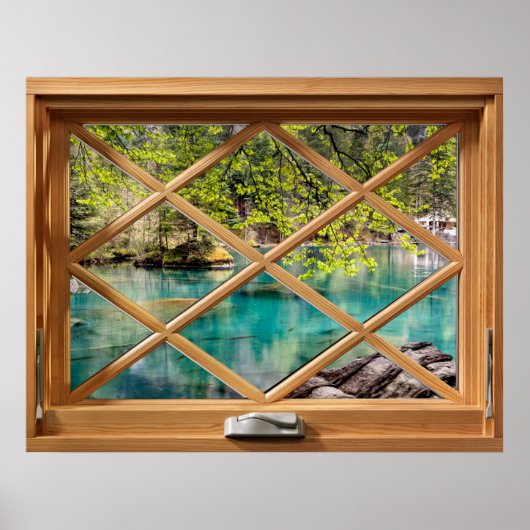 Lagoon - Lake Calming Imitats Fake Window Poster (Vorne)