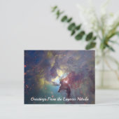 Lagoon Nebula Postcard Postkarte (Stehend Vorderseite)