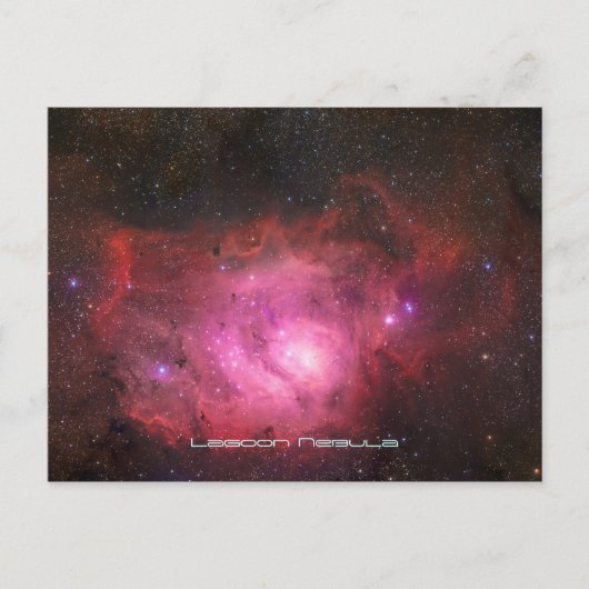 Lagoon Nebula - unser atemberaubendes Universum Postkarte (Vorderseite)