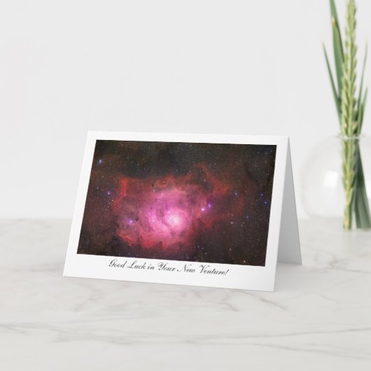 Lagoon Nebula - Viel Glück in Ihrem neuen Unterneh Karte (Vorderseite)