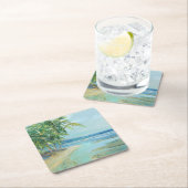 Lagoon Rechteckiger Pappuntersetzer (Vor Ort)