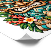 Lagoon Shell Tiki Poster (Ecke)