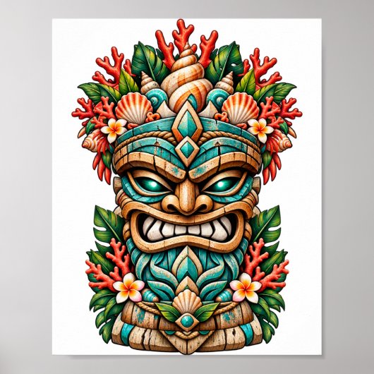 Lagoon Shell Tiki Poster (Vorne)