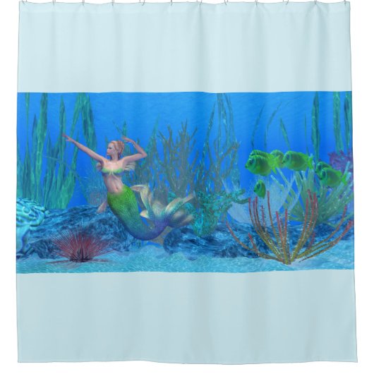 Lagoona Meerjungfrau Unterwasserdusche Vorhang (Vorderseite)