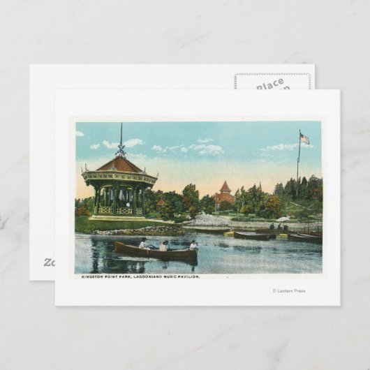 Lagoonland Music Pavillon Postkarte (Vorne/Hinten)