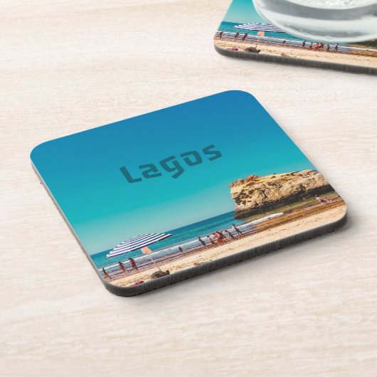 Lagos Beach Getränkeuntersetzer (Linke Seite)