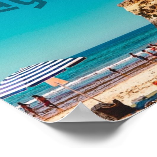 Lagos Beach Poster (Ecke)