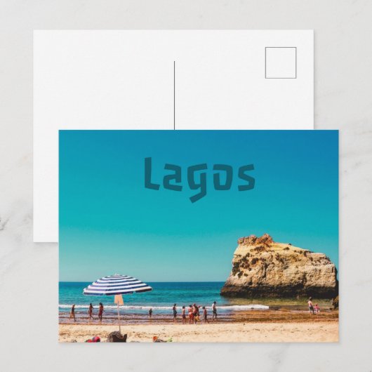 Lagos Beach Postkarte (Vorne/Hinten)