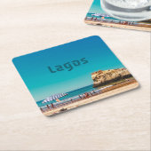 Lagos Beach Rechteckiger Pappuntersetzer (angewinkelt)