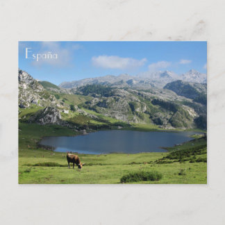 Lagos de Covadonga en Asturias, Spanien Postkarte