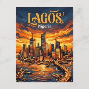 Lagos Island Nigeria Postkarte