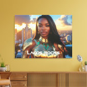 LAGOS - NIGERIA - AFRIKA LEINWANDDRUCK (Insitu (Wohnzimmer))