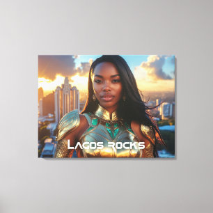 LAGOS - NIGERIA - AFRIKA LEINWANDDRUCK