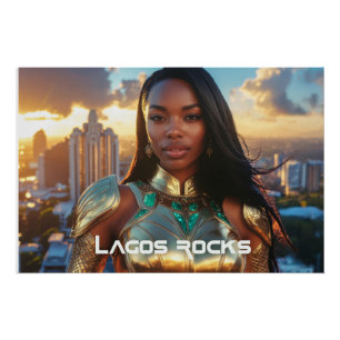 LAGOS - NIGERIA - AFRIKA POSTER