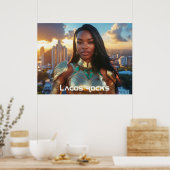 LAGOS - NIGERIA - AFRIKA POSTER (Küche)