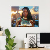 LAGOS - NIGERIA - AFRIKA POSTER (Heimbüro)