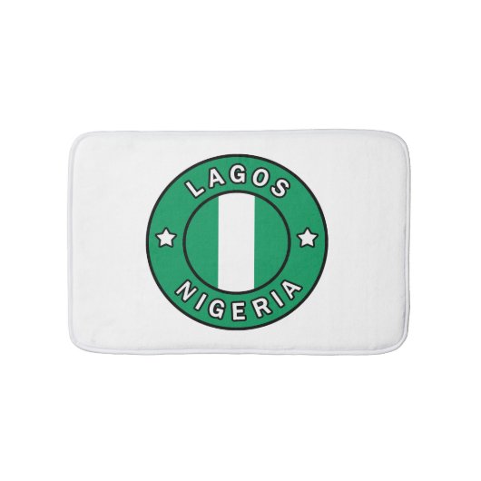 Lagos Nigeria Badematte (Vorderseite)